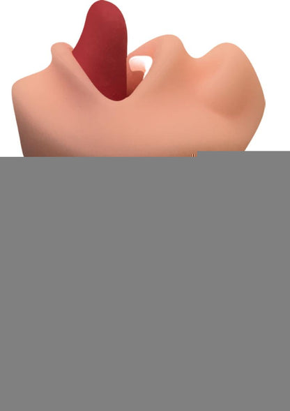 Skinsations Hum Job Vibrating Mouth Stroker - Vanilla