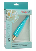 Slay #Adoreme Rechargeable Silicone Massager - Blue
