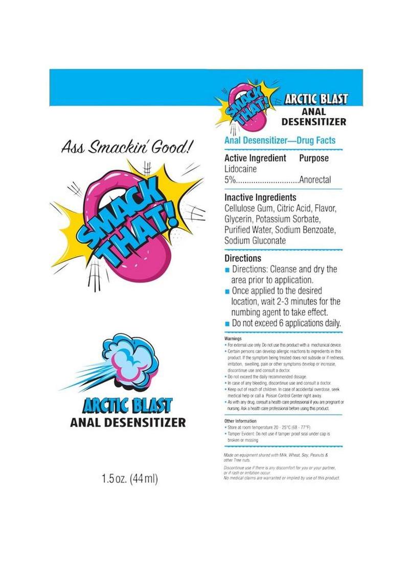 Smack That Anal Desensitizer 1.5oz - Artic Blast