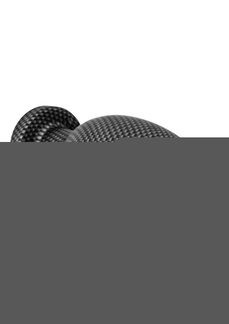 Spark Silicone Butt Plug - Medium - Carbon Fiber