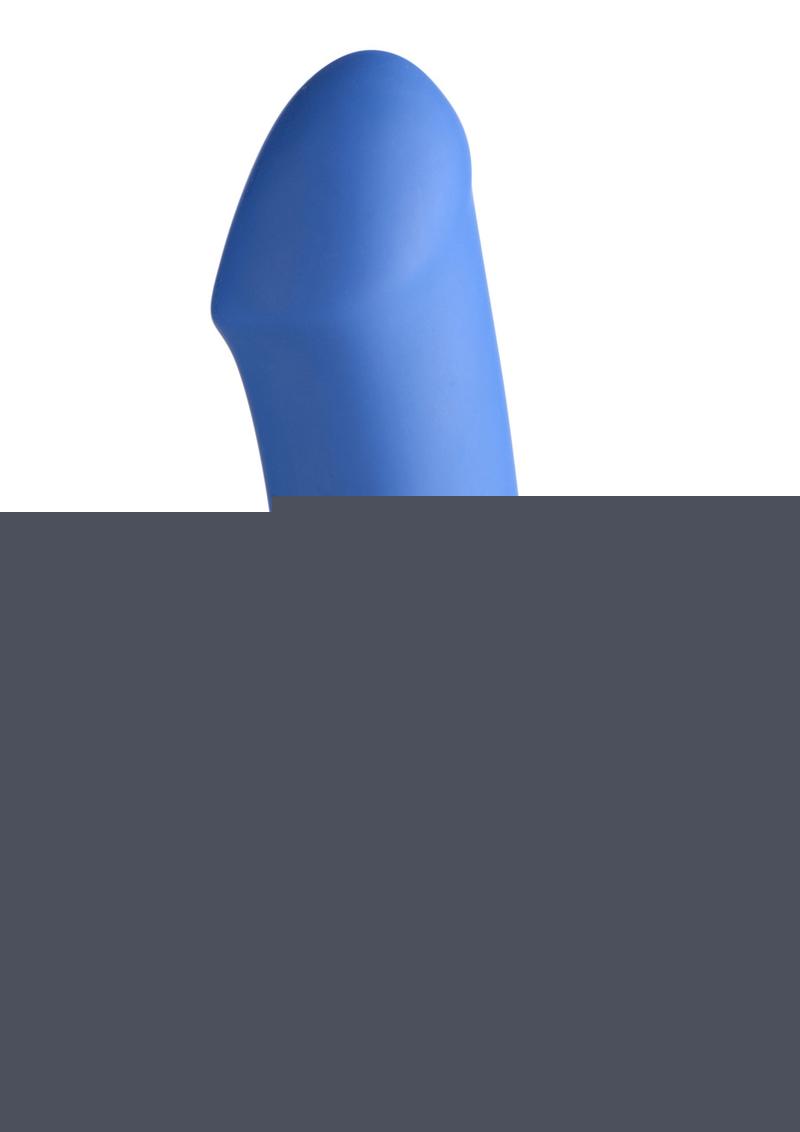 Squeeze-It Squeezable Thick Dildo - Blue - 6.9in