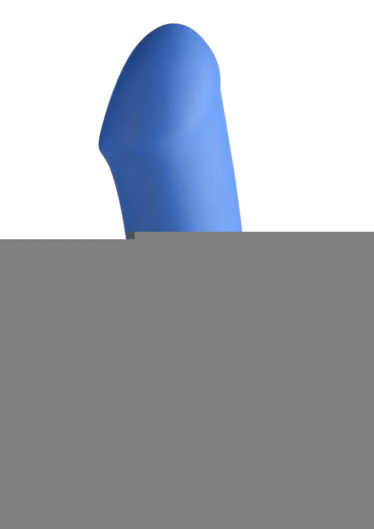 Squeeze-It Squeezable Thick Dildo - Blue - 6.9in