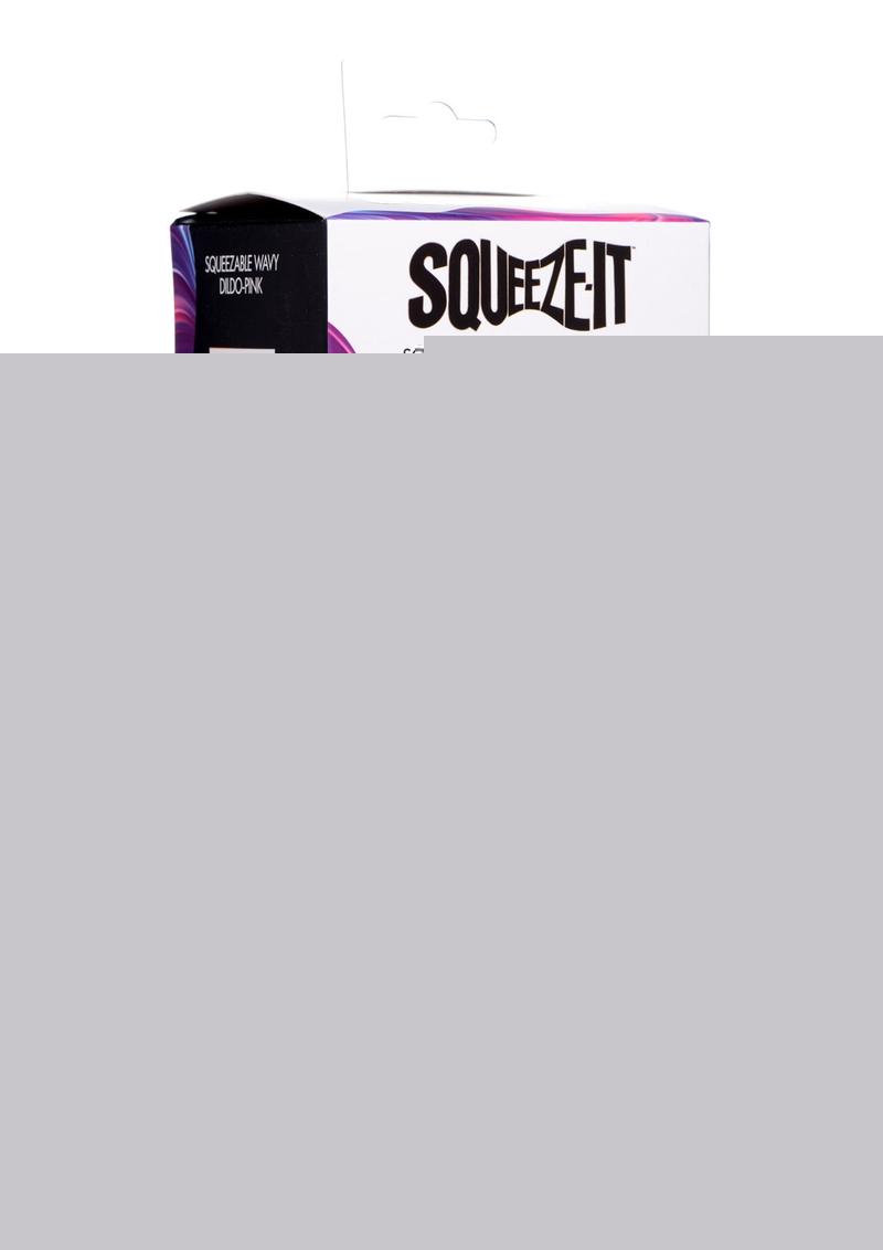 Squeeze-It Squeezable Wavy 7.2in Dildo - Pink