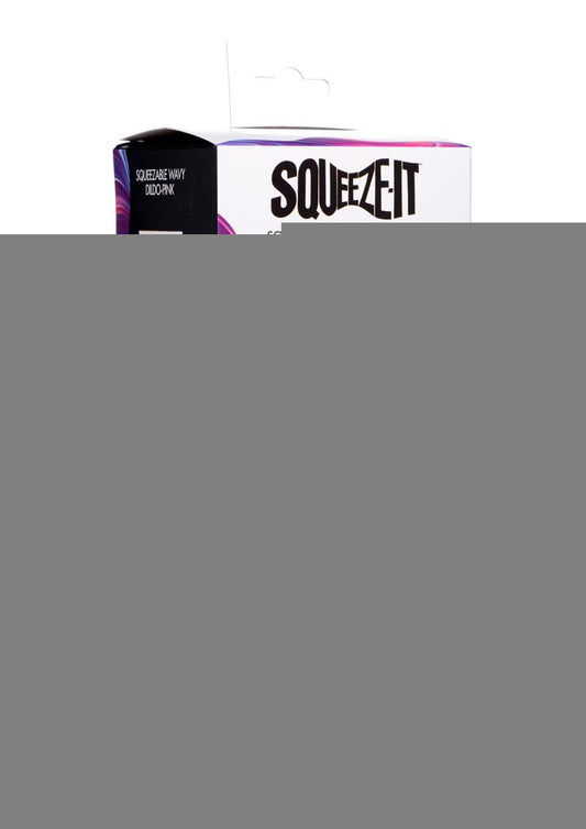 Squeeze-It Squeezable Wavy 7.2in Dildo - Pink