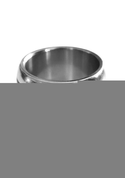 Stainless Steel Round Cock Ring - Silver - 45mm