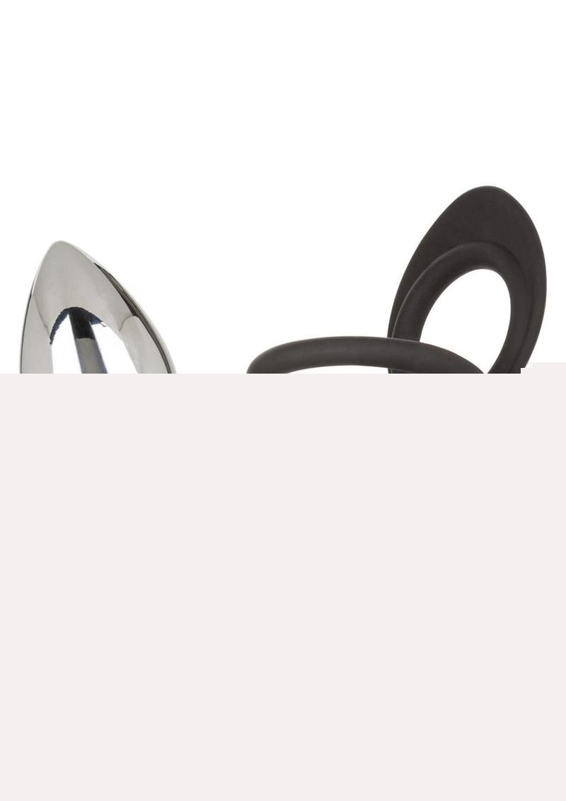 Star Fucker XL Teardrop Plug Silicone Dual Enhancer - Black