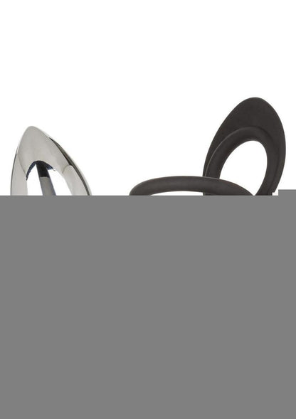 Star Fucker XL Teardrop Plug Silicone Dual Enhancer - Black