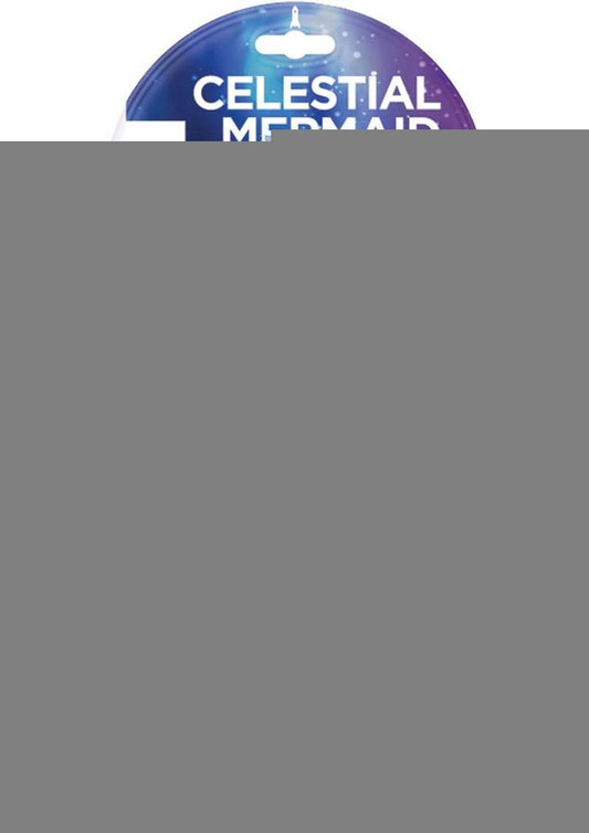 Stardust Cestial Mermaid Silicone Dildo with Suction Cup - Multicolor - 7in