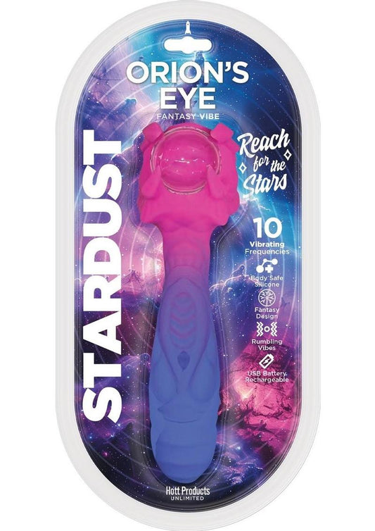 Stardust Orions Eye Silicone Rechargeable Vibrating Dildo - Purple
