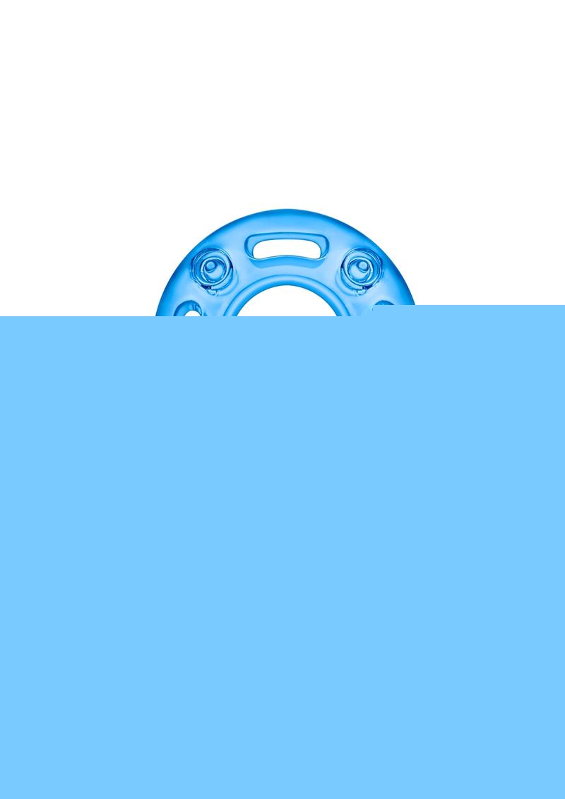 Stay Hard Vibrating Bull Ring - Blue