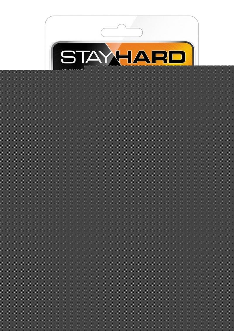 Stay Hard Vibrating Tongue Ring - Clear/Silver