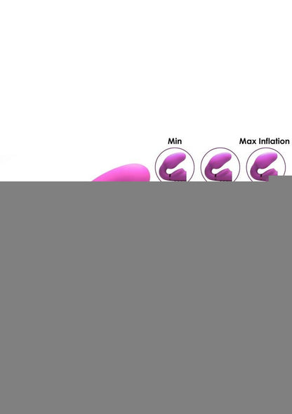 Strap U Evoke Ergo Fit Inflatable and Vibrating Silicone Strapless Strap-On with Remote Control