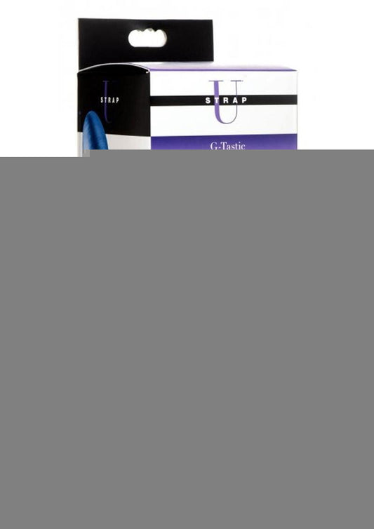 Strap U G-Tastic Metallic Silicone Dildo - Blue - 7in