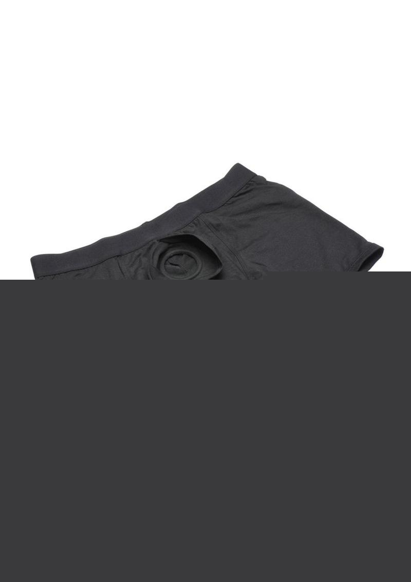 Strap U Incognito Boxer Harness with Hidden O-Ring - Black - Large/XLarge