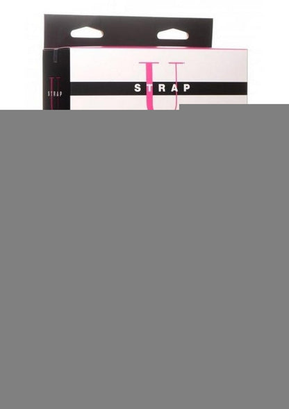 Strap U Licking Vibrating Rechargeable Silicone Strapless Strap-On with Remote Control - Pink