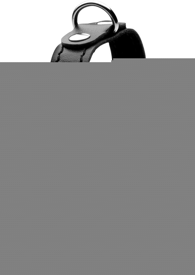 Strict Cock Strap and Ball Stretcher - Black