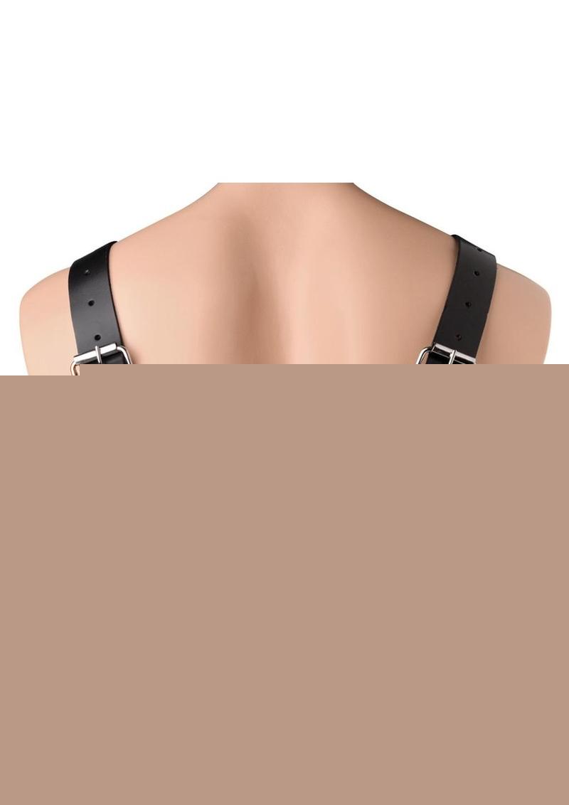 Strict Leather English Bull Dog Harness - Black