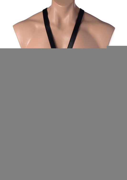 Strict Male Body Harness - Black - One Size