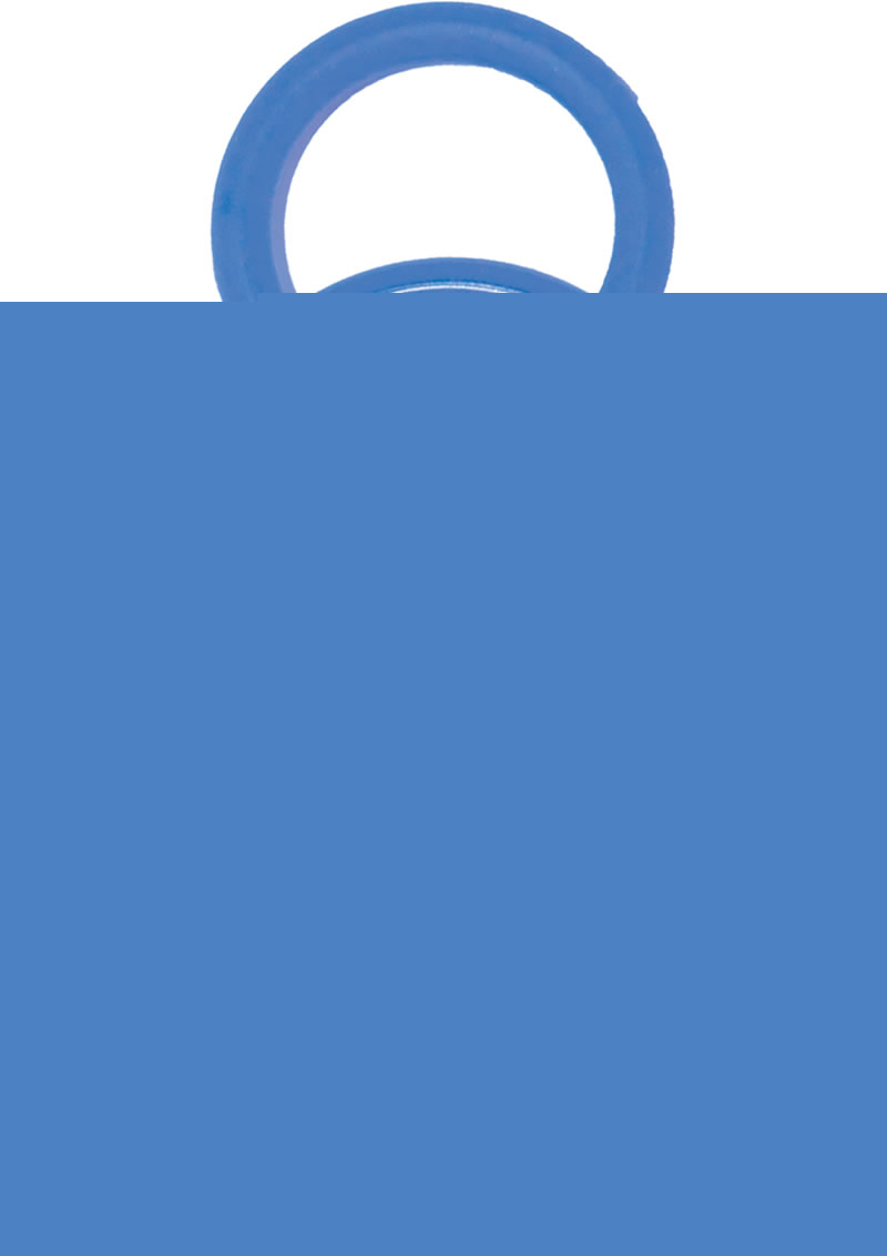 Super Silicone Cock Rings - Blue - 3 Pack