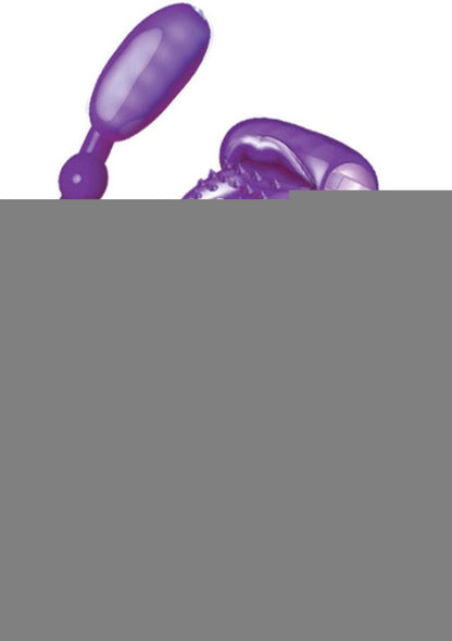 Super Xtreme Vibrating Scorpion Silicone Cock Ring Waterproof - Purple