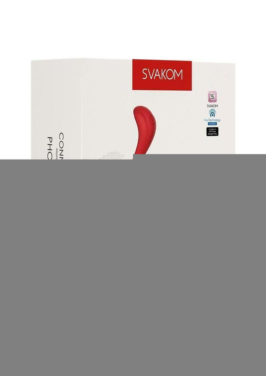 Svakom Phoenix Neo Interactive Rechargeable Silicone Vibrator with Remote Control - Red