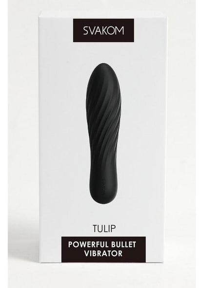 Svakom Tulip Rechargeable Silicone Bullet - Black
