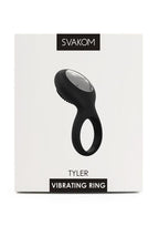 Svakom Tyler Silicone Rechargeable Clitoral Stimulator Couple's Ring - Black