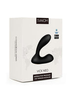 Svakom Vick Neo Silicone Prostate Massager - Black/Gold