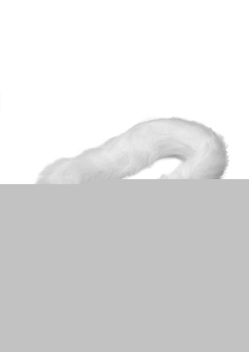 Tailz Extra Long Arctic Mink Tail - White