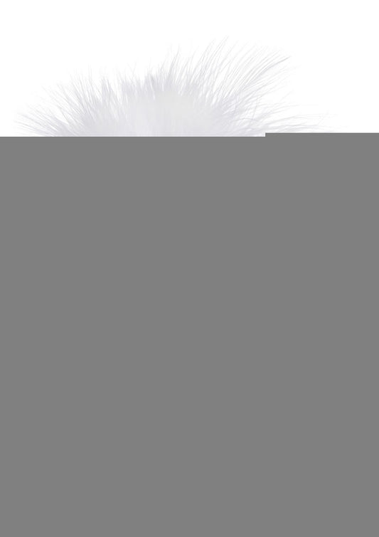 Tailz Fluffer Bunny Tail Glass Anal Plug - Black/White