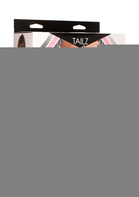 Tailz Silicone Anal Plug and 3 Interchangeable Tails - Assorted Colors/Multicolor - Set