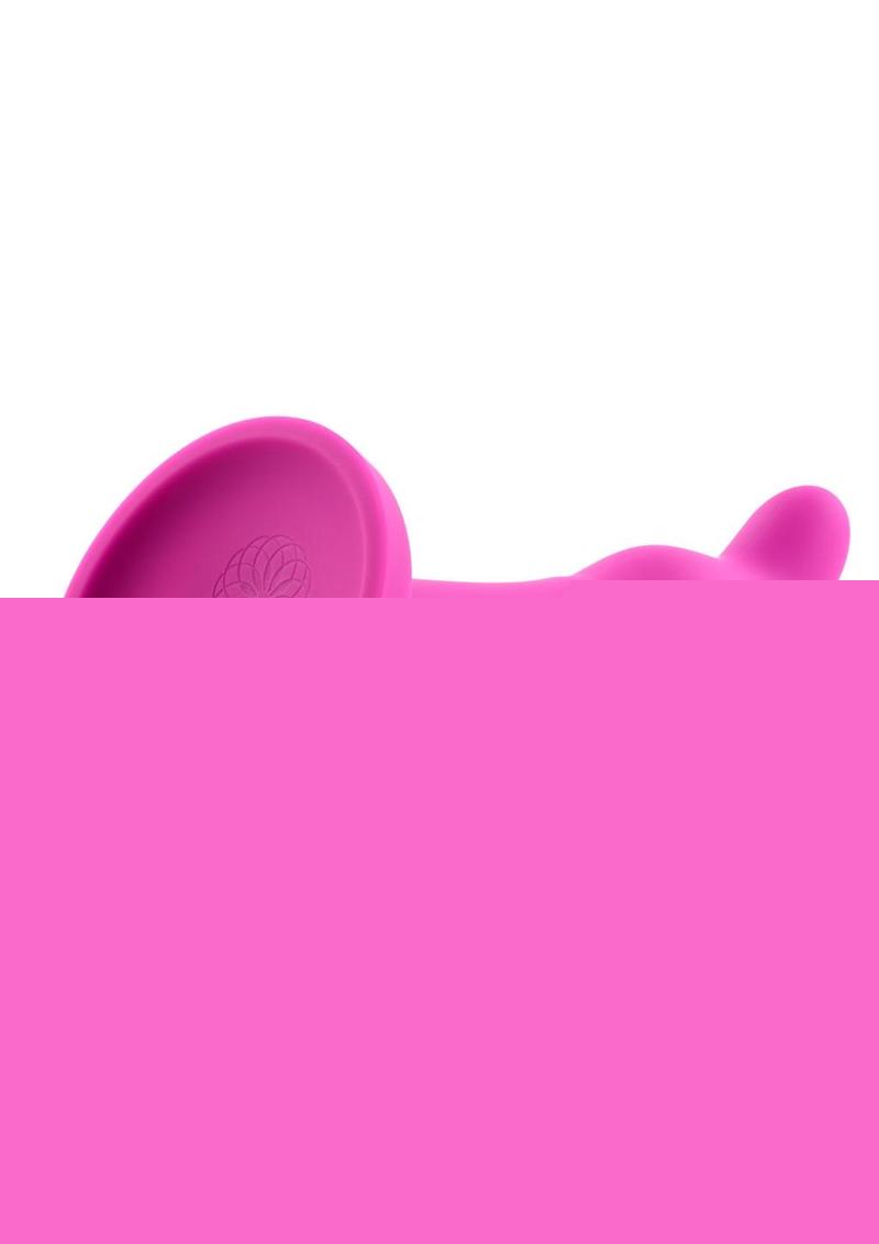 Tana Silicone Curved Dildo with Suction Cup - Pink - 8in