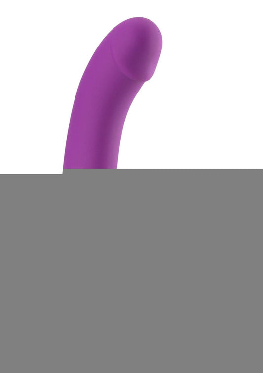 Temptasia Cyrus Strapless Silicone Vibrating Dildo with Rechargeable Bullet - Purple