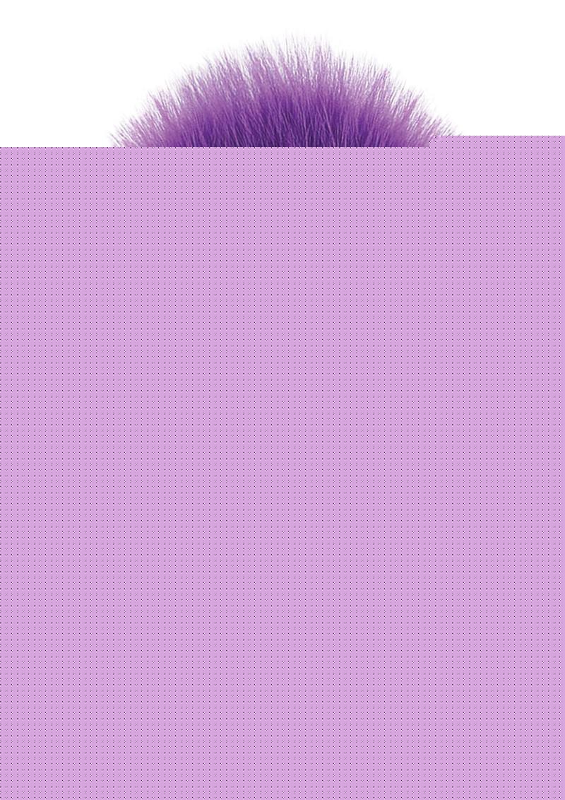 The 9's - Cottontails Silicone Ribbed Bunny Tail Butt Plug - Purple