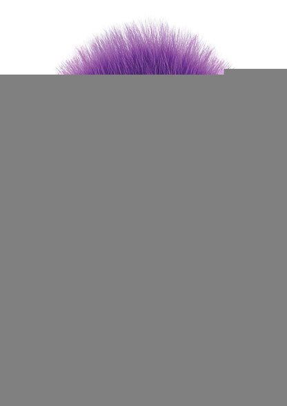 The 9's - Cottontails Silicone Ribbed Bunny Tail Butt Plug - Purple