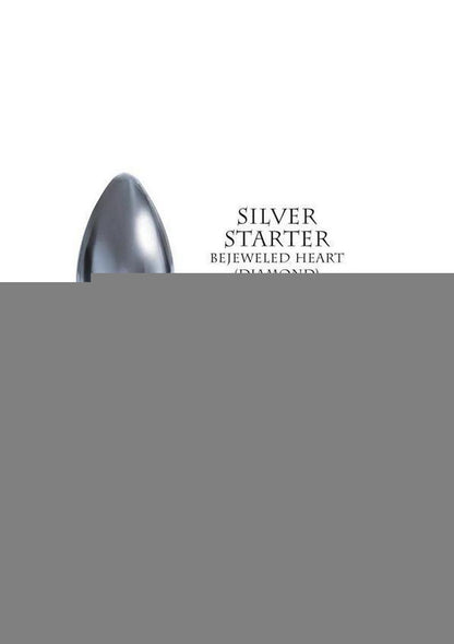 The 9's - The Silver Starter Bejeweled Heart Stainless Steel Plug