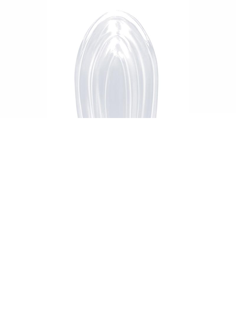 The 9's - Vibrating Sextenders, Contoured - Clear