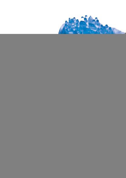 The Macho Double Ring Vibrating Ball and Cock Ring - Blue