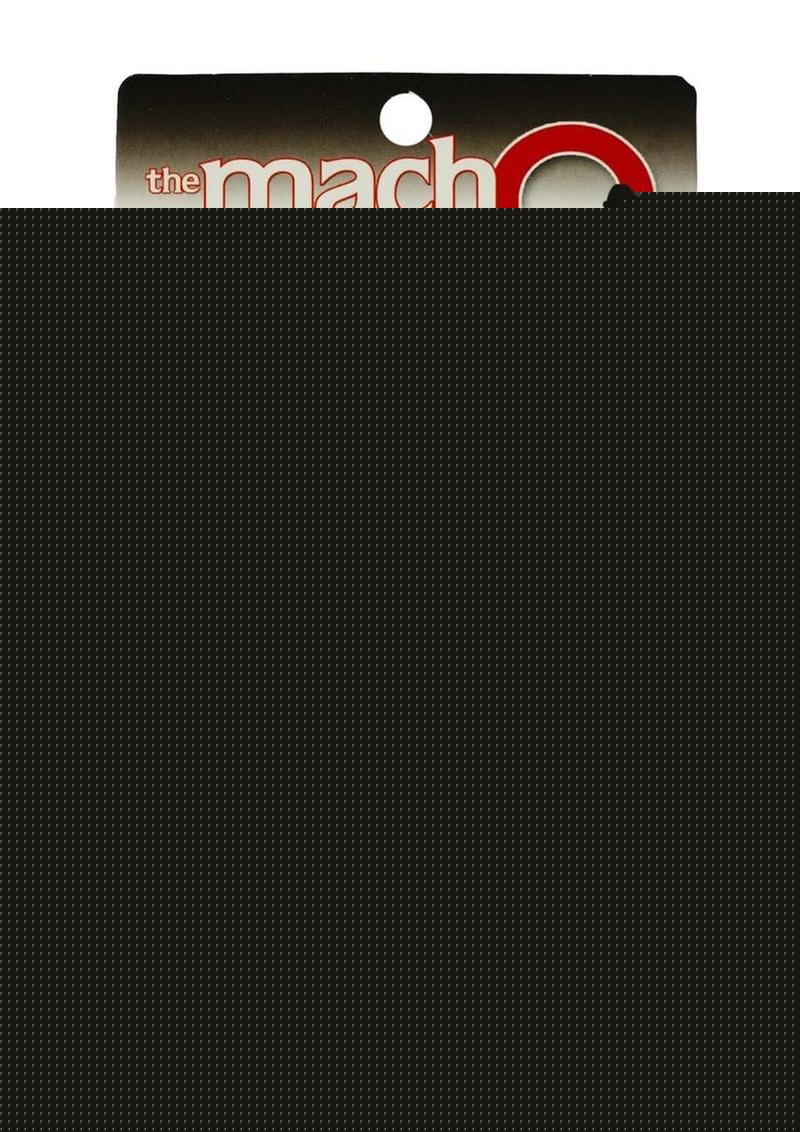 The Macho Erection Keeper Silicone Vibrating Cock Ring - Blue