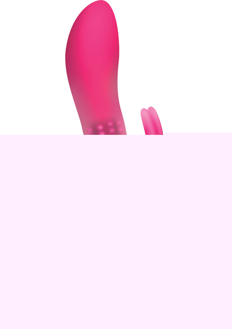 The Beaded Rabbit Rechargeable Silicone G-Spot Vibrator - Pink