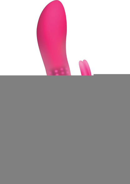 The Beaded Rabbit Rechargeable Silicone G-Spot Vibrator - Pink