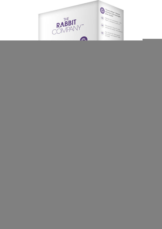 The Come Hither Rabbit Rechargeable Silicone G-Spot Vibrator - Purple