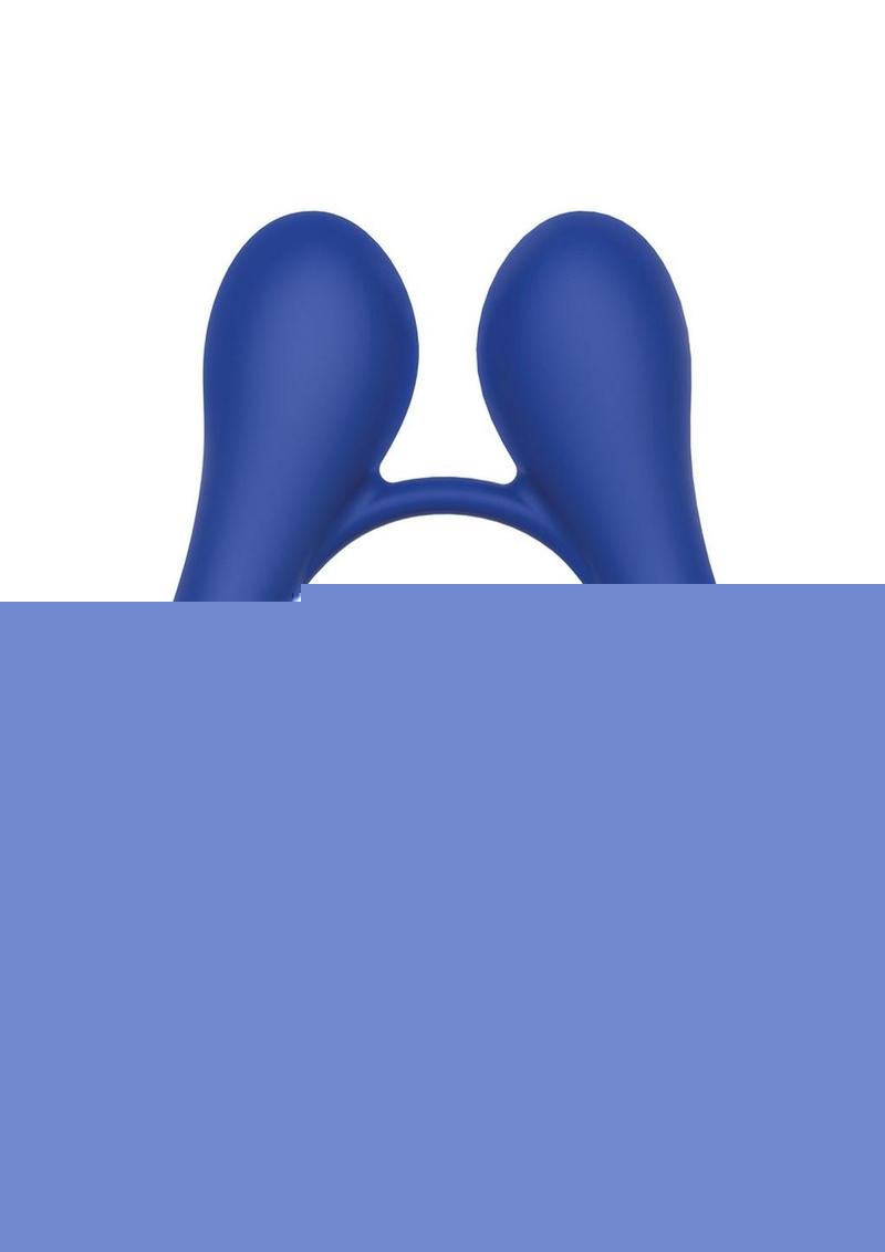 The Deluxe Rabbit Ring Rechargeable Silicone Couples Ring