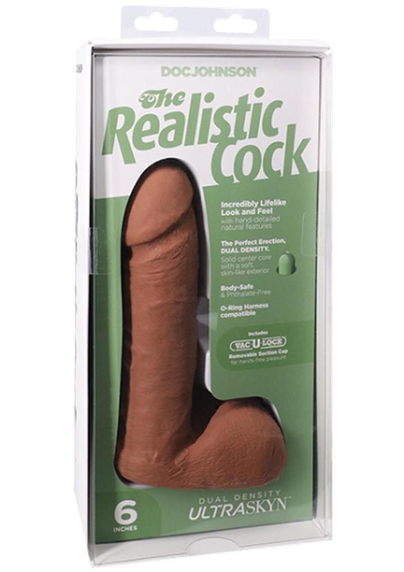 The Realistic Cock Ultraskyn Dildo - Caramel - 6in