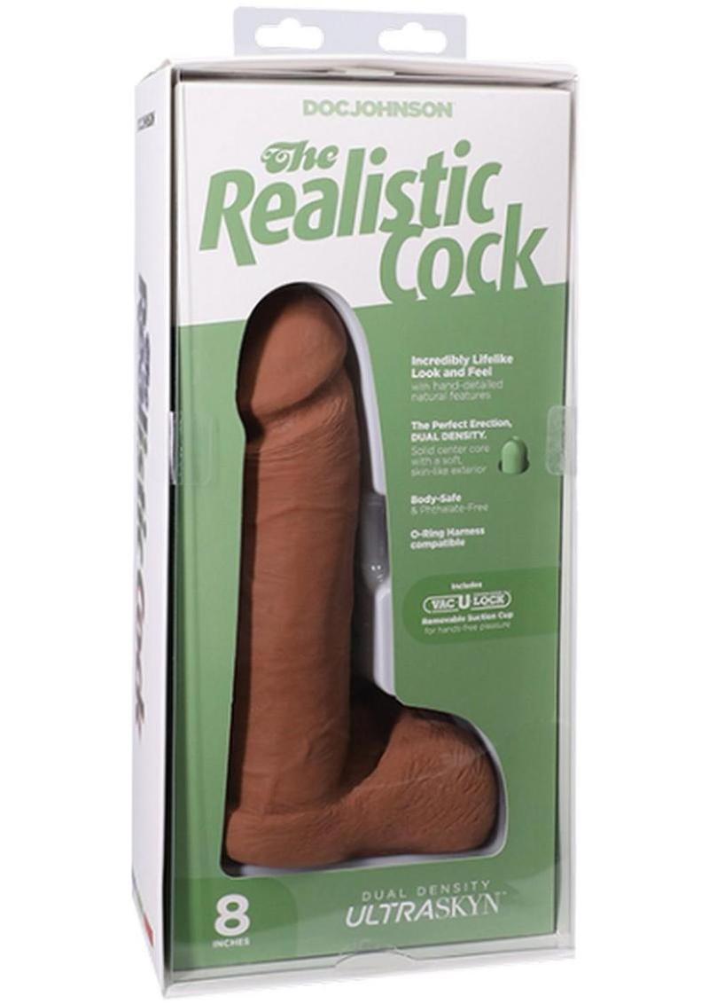 The Realistic Cock Ultraskyn Dildo - Caramel - 8in