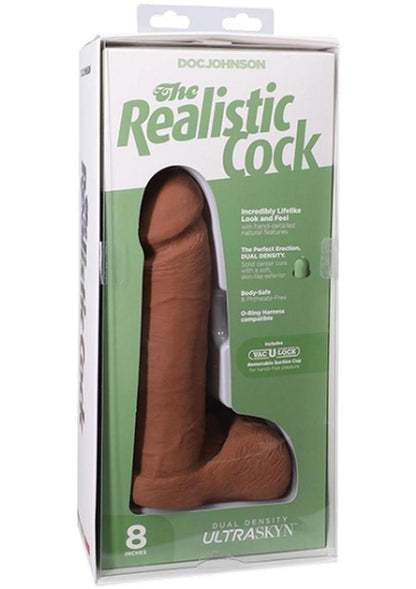The Realistic Cock Ultraskyn Dildo - Caramel - 8in