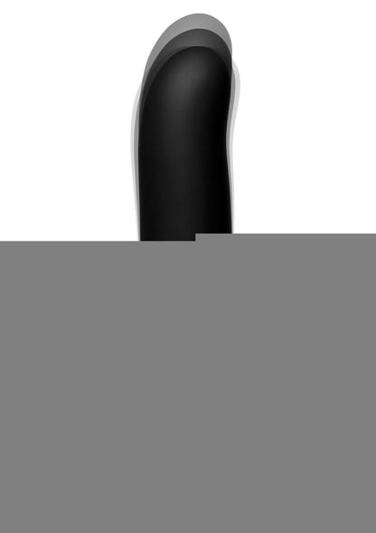 Thunder Plugs Silicone Vibrating and Thrusting Plug with Remote Control - Black