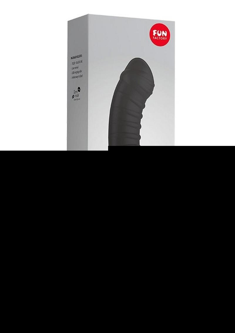 Tiger Silicone Vibrator - Black