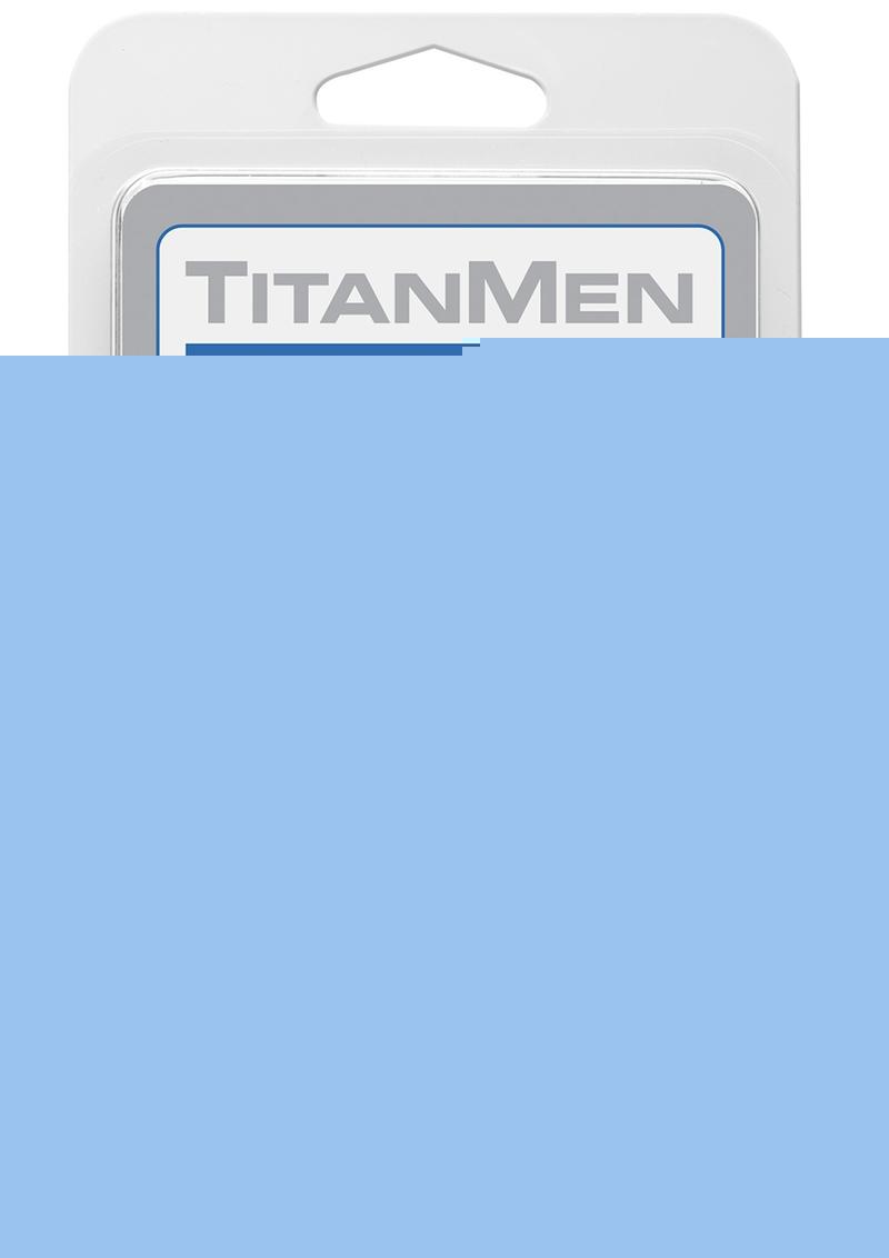 Titanmen Ribbed Stretch-To-Fit Cock Cage - Black