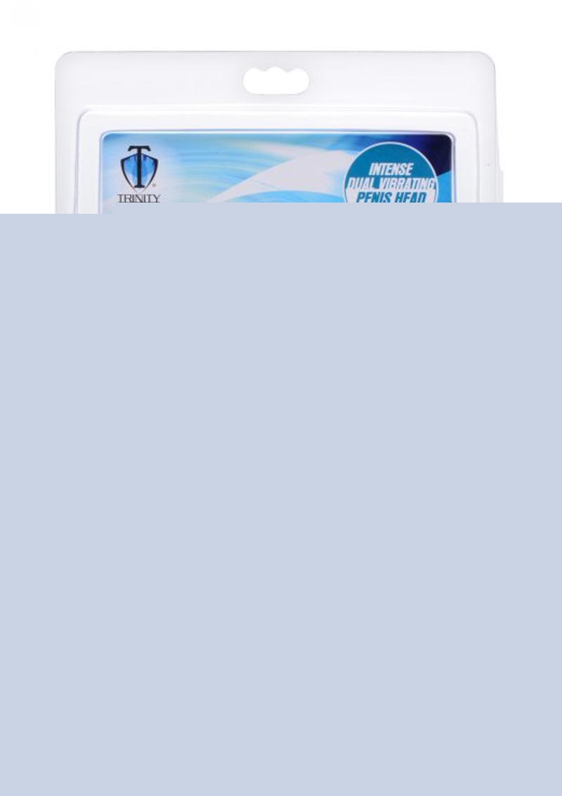 Trinity Men Dual Vibrating Penis Head Teaser - Clear